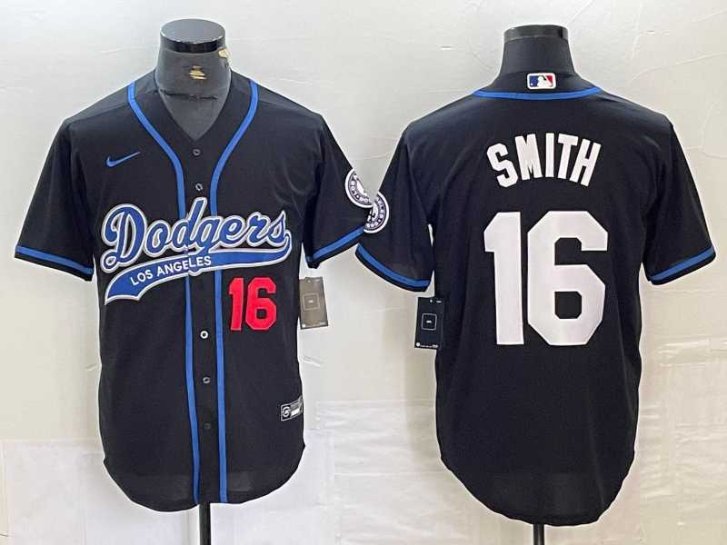 Men's Los Angeles Dodgers #16 Will Smith Number Black With Patch Cool Base Stitched Baseball Jersey,We sell and wholesale Men's Los Angeles Dodgers #16 Will Smith Number Black With Patch Cool Base Stitched Baseball Jersey on line form chian!